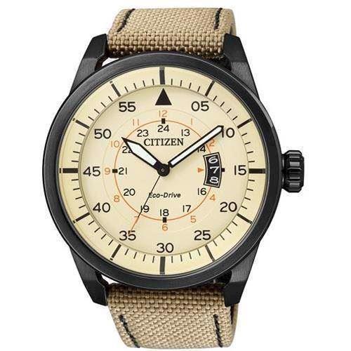 Image of Citizen Sport IP sort rustfri stål quartz med Eco-Drive Herre ur, model AW1365-19P